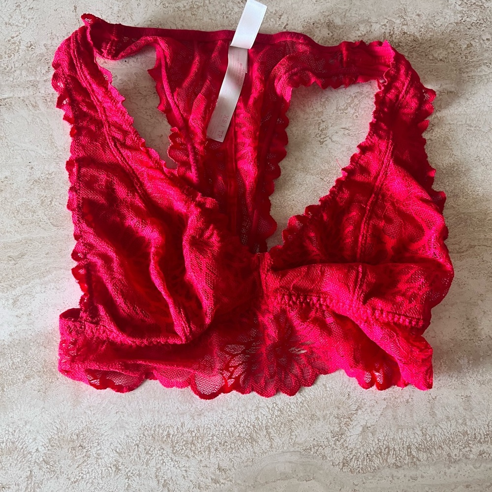 red bralette size XS